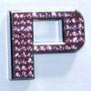 Crystal Chrome Letters PINK - P