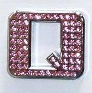 Crystal Chrome Letters PINK - Q