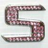 Crystal Chrome Letters PINK - S