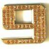 Crystal Chrome Numbers GOLD - 9