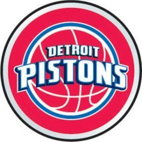 Detroit Pistons Color Auto Emblem
