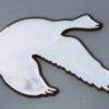 Duck Flying Chrome Emblem