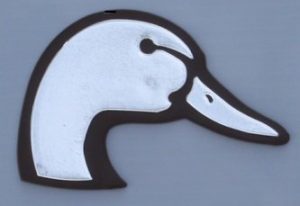 20 Duck Head Chrome Emblems