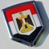 Egypt Decal Egyptian Flag Crest Chrome Emblem Sticker