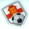 England Soccer Crest 3D Adhesive Chrome Auto Emblem