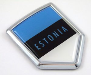 Estonia crest 3D Chrome Emblem