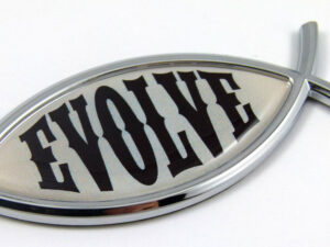 Evolve Jesus Fish 3D Adhesive Car Emblem