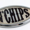 Fish N Chips Jesus Fish 3D Adhesive Car Emblem