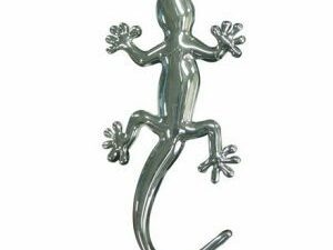 20 Gecko Chrome Silver Metal Emblems