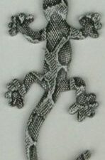 20 Gecko Solid Metal Gray Pattern Emblems