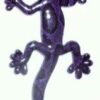 20 Gecko Solid Metal Purple Pattern Emblems