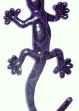 20 Gecko Solid Metal Purple Pattern Emblems