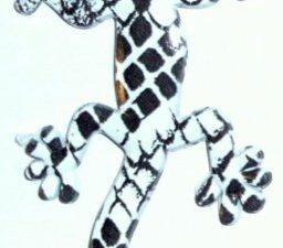 Gecko Solid Metal Snake Skin Pattern