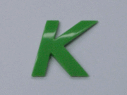 Green Letter - K