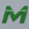 Green Letter - M