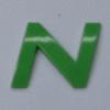 Green Letter - N