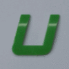 Green Letter - U