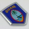 Guam Crest 3D Flag Chrome Auto Emblem