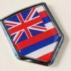 Hawaii Flag Hawaiian Crest Chrome Emblem Decal Sticker