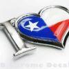 I Love Texas State Flag Chrome Emblem Sticker Car Bike Sticker D