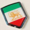Iran Iranian Flag Crest Chrome Emblem Decal Sticker