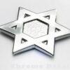 Israel Davids Star Jewish Car 3D chrome decal sticker