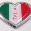 Italia HEART 3D Adhesive Emblem
