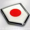 Japan Flag Japanese Emblem Chrome Crest Decal Sticker