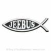 Jeebus Fish Chrome Emblem