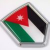 Jordan 3D Chrome Flag Crest Emblem Car Decal