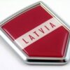 Latvia Crest 3D Chrome Emblem