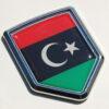 Libya Flag Libyan Decal Crest Chrome Emblem Sticker