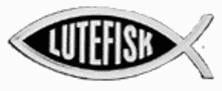 Lutefisk Fish Chrome Emblem
