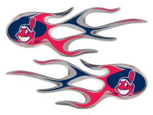 Cleveland Indians Domed Flame Decals