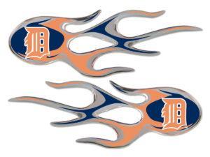 Detroit Tigers Domed Flame Decals