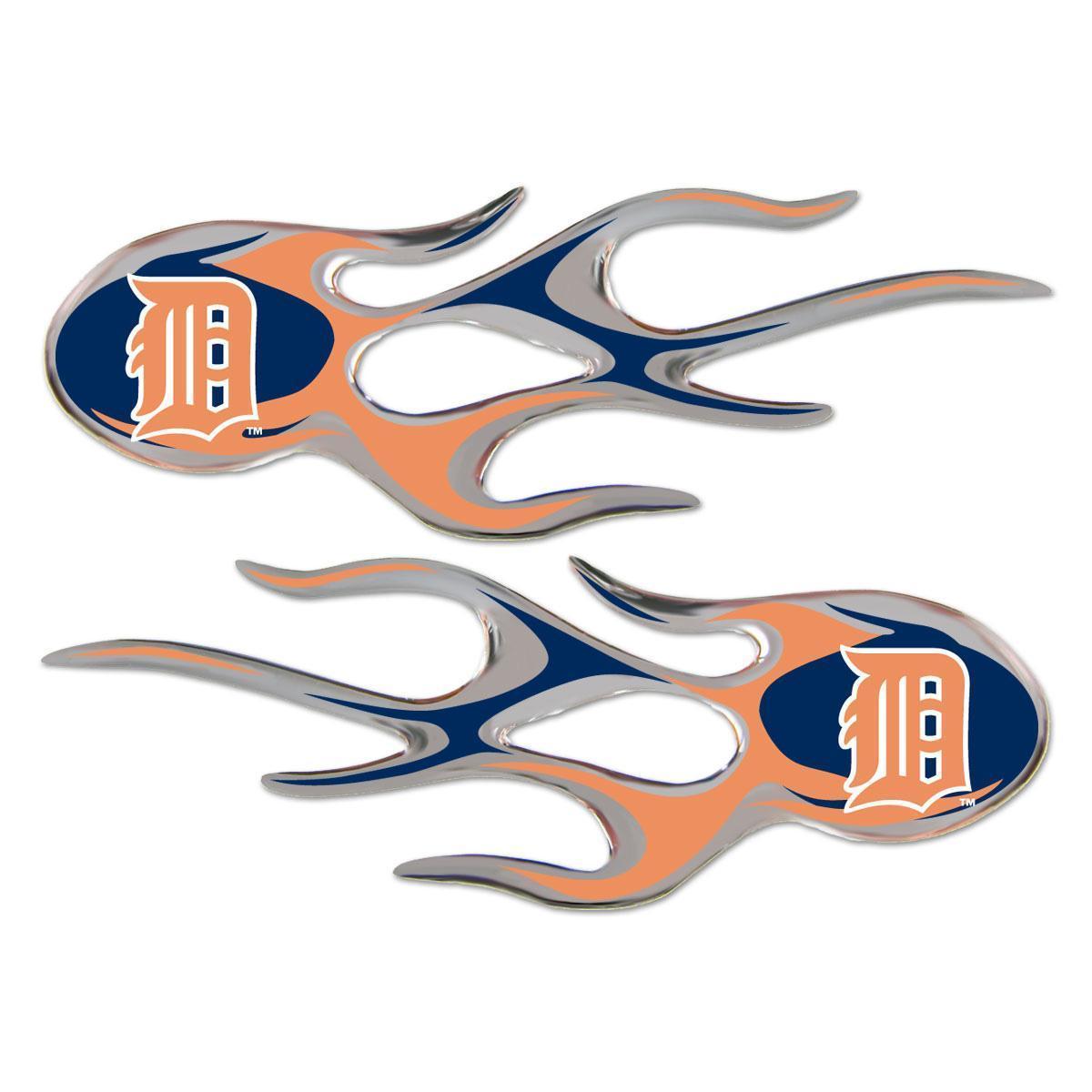Detroit Tigers Domed Flame Decals