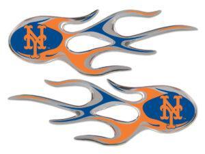 New York Mets Domed Flame Decals