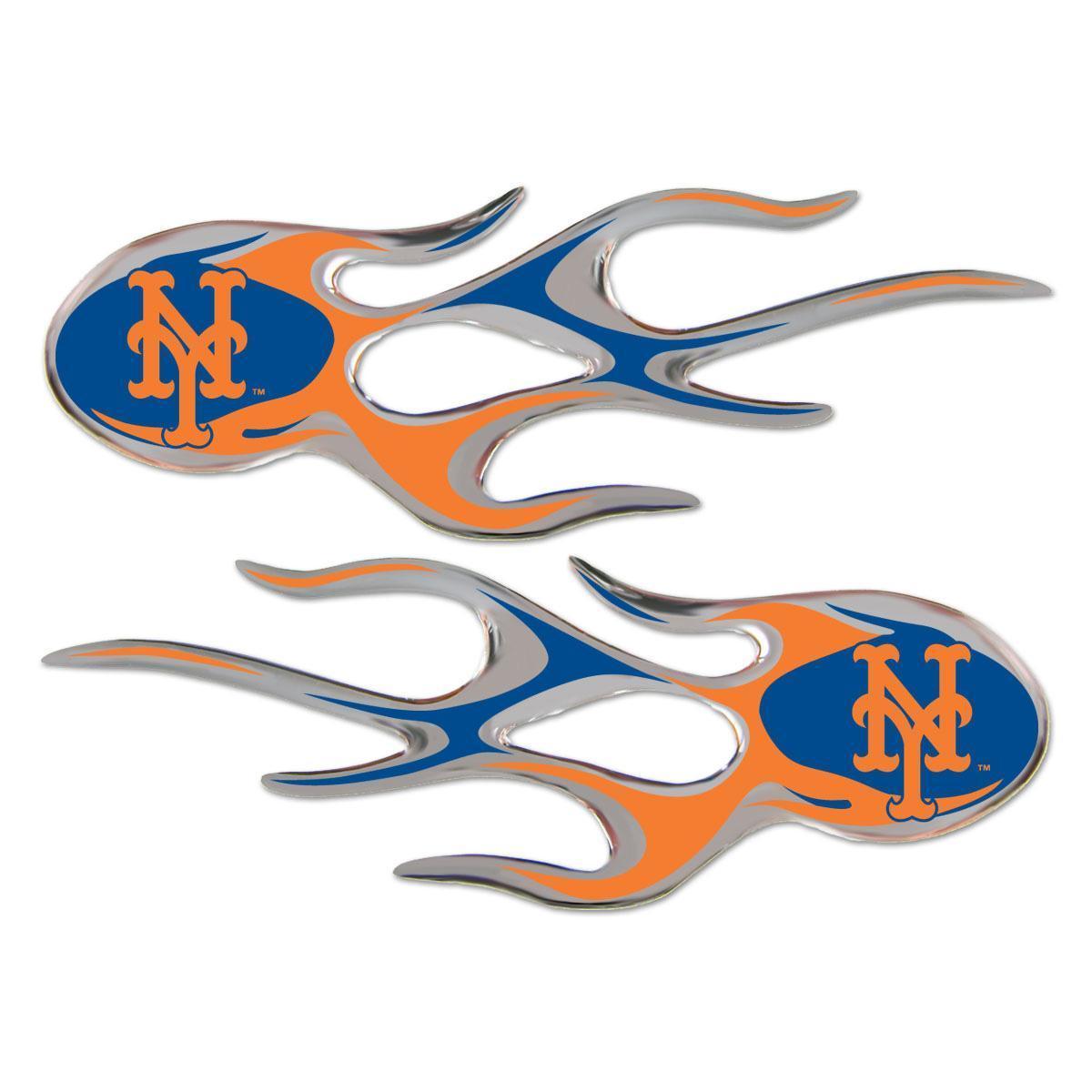 New York Mets Domed Flame Decals