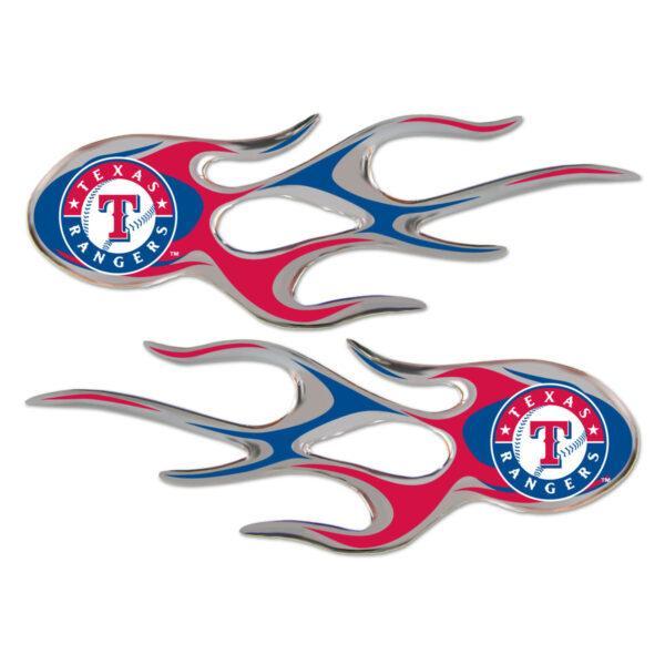 Texas Rangers Domed Flame Decals