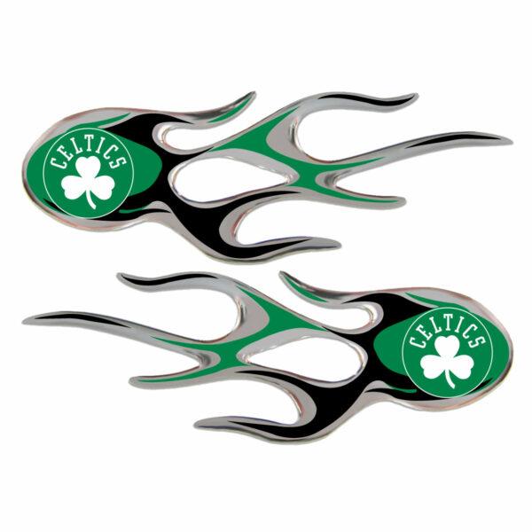 Boston Celtics Domed Flame Decals