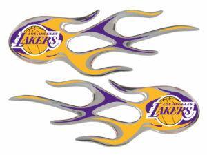 Los Angeles Lakers Domed Flame Decals