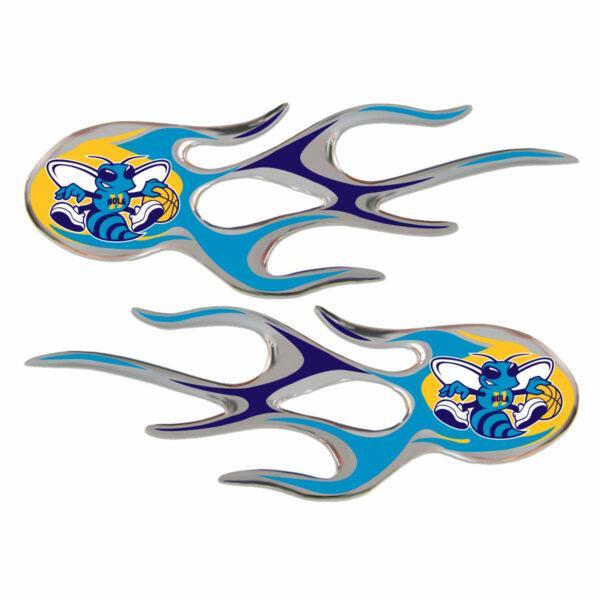 New Orleans Hornets Domed Flame Decals