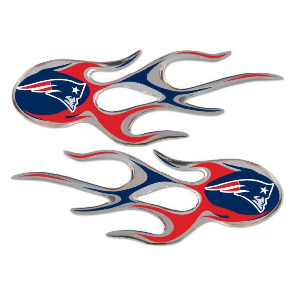 New England Patriots Domed Flame Decals