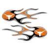 Texas Longhorns Domed Flame Decals
