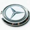 Mercedes Benz ROUND Car Chrome Emblem Decal Domed Sticker