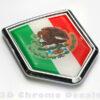 Mexico Flag Mexican Emblem Chrome Crest Decal Sticker