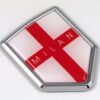 Milan 3D Adhesive Flag Crest Chrome Car Emblem