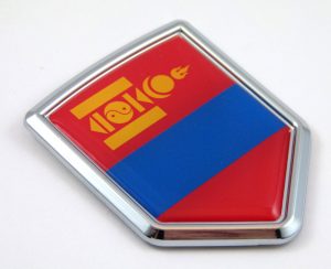 Mongolia Crest 3D Chrome Emblem