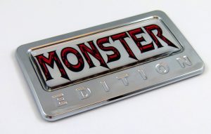 Monster Edition 3D Chrome Auto Emblem