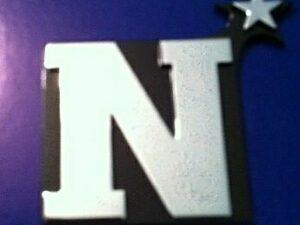 N with Star Triple Chrome Plated Adhesive ABS Emblem